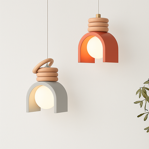 suspension wabi-sabi en verre pour bar et cuisine - vue 2 sur 7