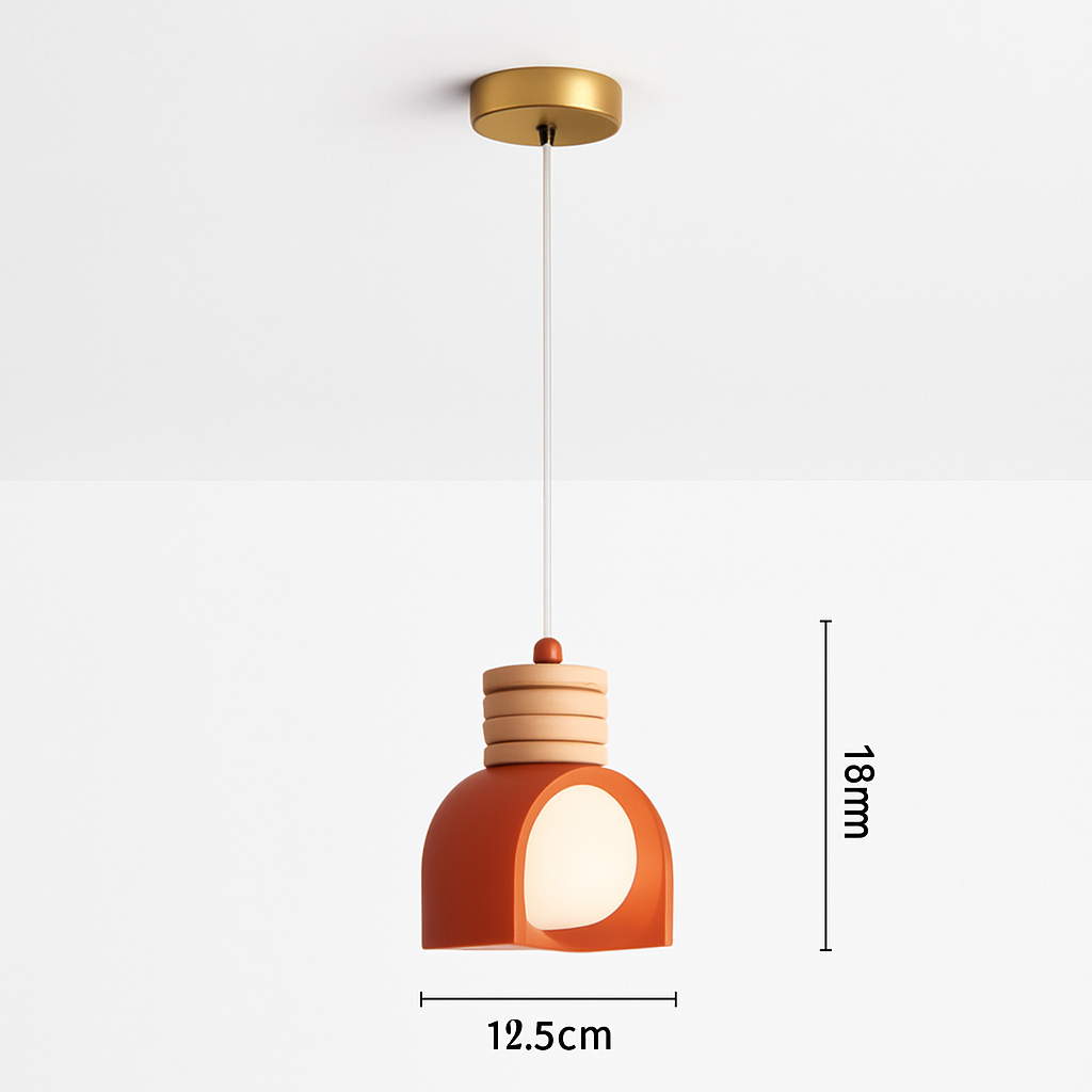 suspension wabi-sabi en verre pour bar et cuisine - vue 6 sur 7