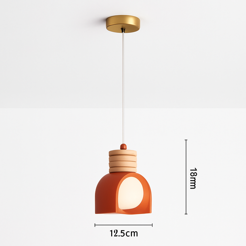 suspension wabi-sabi en verre pour bar et cuisine - vue 7 sur 7