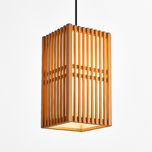 suspension zen bois vintage japonais - vue 5 sur 8