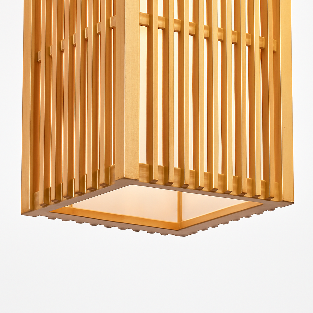 suspension zen bois vintage japonais - vue 8 sur 8