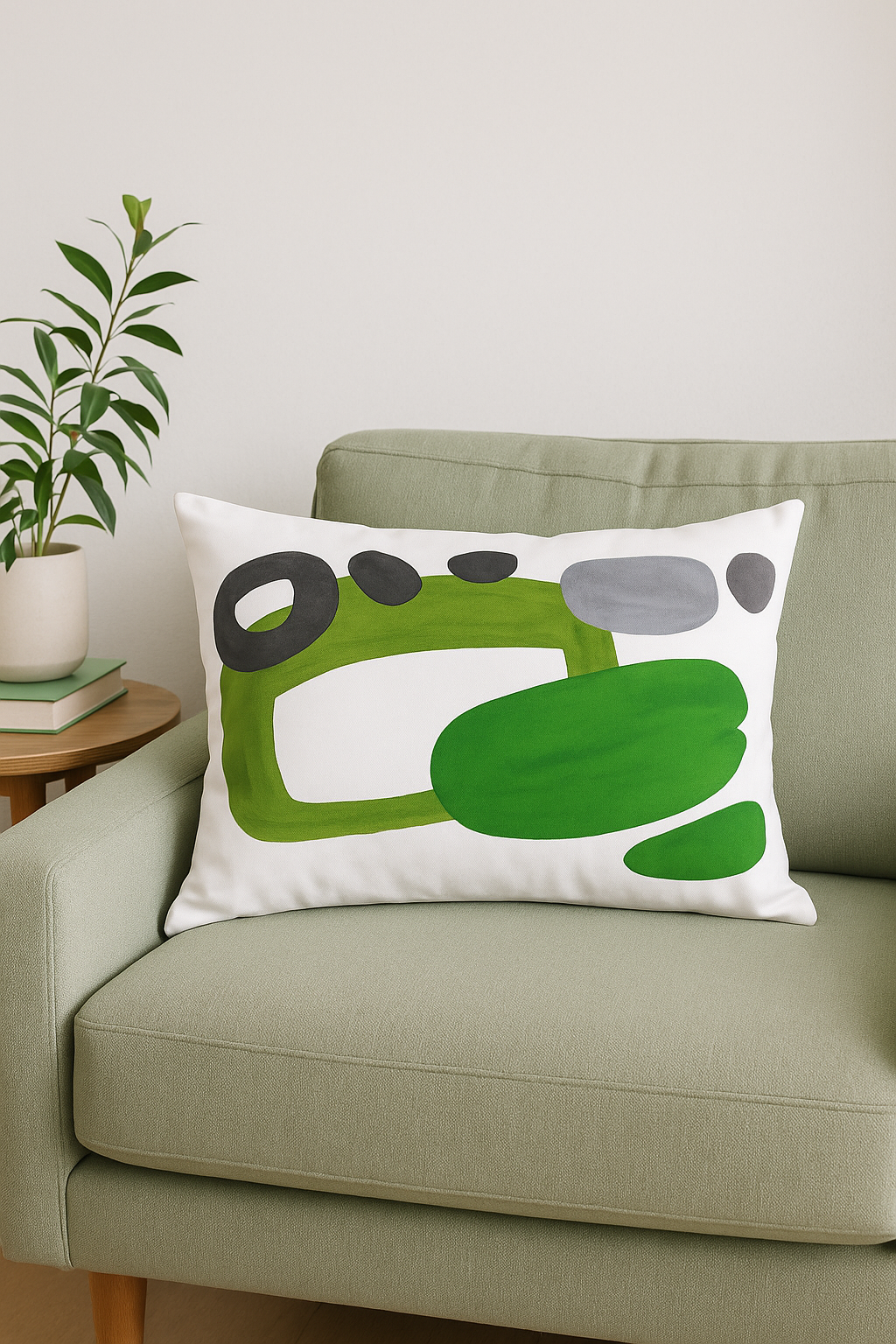 taie d'oreiller rectangulaire décorative avec soutien lombaire - vue 2 sur 2