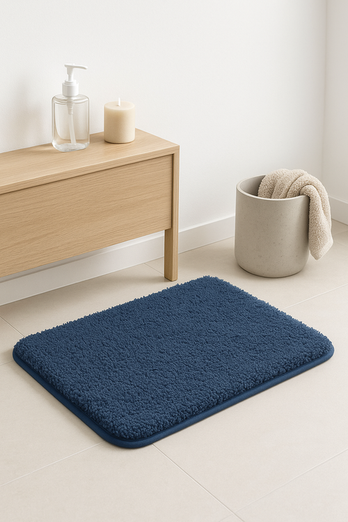 tapis de bain absorbant antiderapant poils longs interieur - vue 2 sur 2
