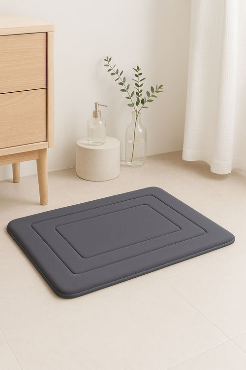tapis de bain absorbant antidérapant pvc salon chambre - vue 2 sur 2
