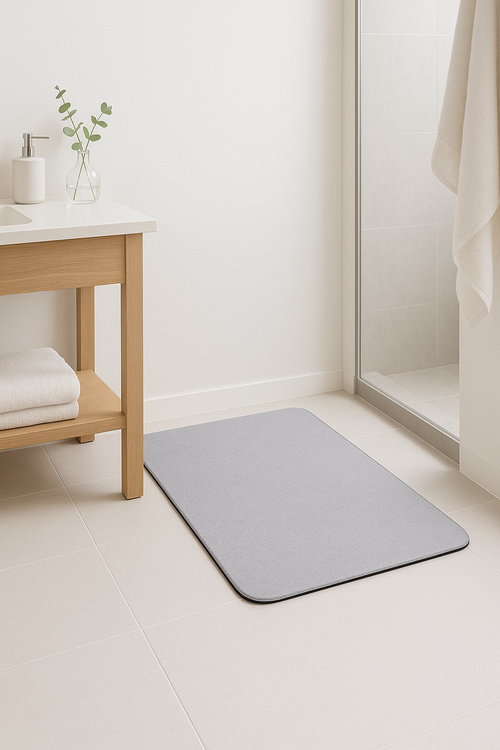 tapis de bain antidérapant fin absorbant style moderne - vue 2 sur 2