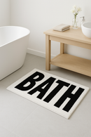 tapis de bain antidérapant lettres spa style mignon