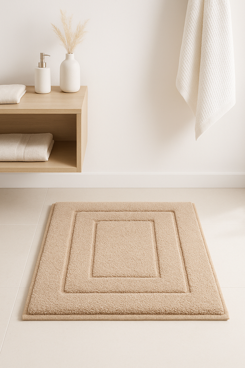 tapis de bain antiderapant microfibre epais absorbant moderne - vue 2 sur 2