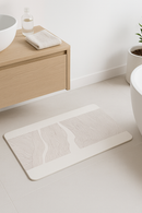 tapis de bain antiderapant rayures geometriques style moderne