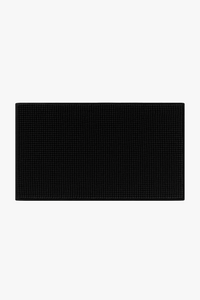 Tapis de bain chenille absorbant antiderapant raye moelleux