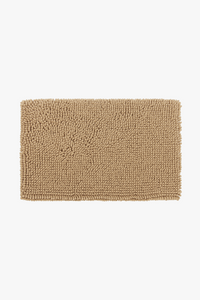 Tapis de bain chenille antidérapant absorbant style rayé