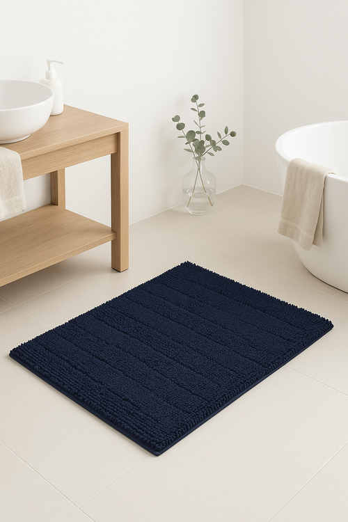 tapis de bain chenille antidérapant absorbant séchage rapide - vue 2 sur 2