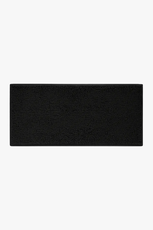 tapis de bain chenille antiderapant absorbant style raye