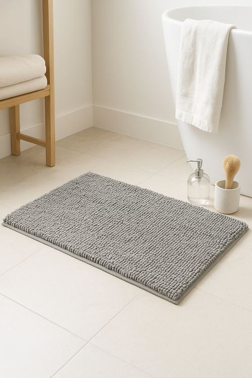 tapis de bain chenille antiderapant ultra absorbant epais - vue 2 sur 2