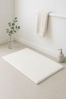 tapis de bain chenille moelleux absorbant antiderapant raye