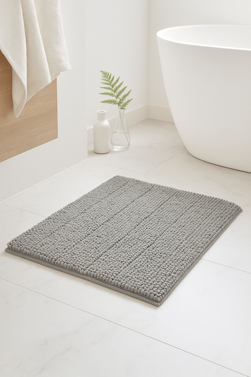 tapis de bain chenille ultra absorbant antidérapant moelleux - vue 2 sur 2