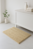 tapis de bain chenille ultra absorbant antiderapant raye
