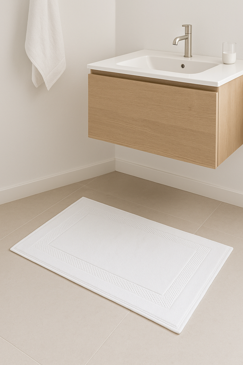 tapis de bain coton absorbant style cartoon moderne - vue 2 sur 2