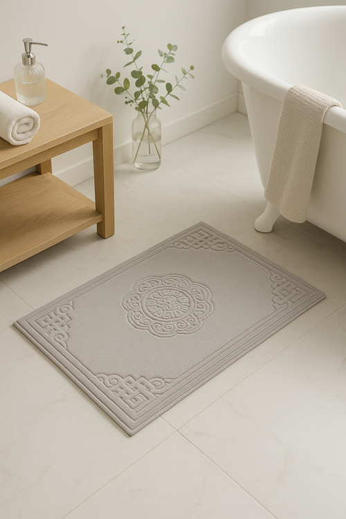 tapis de bain coton cartoon absorbant lavable salle - vue 2 sur 2