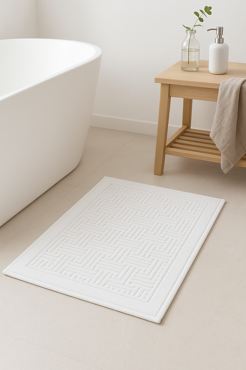 tapis de bain coton epais motif cartoon moderne - vue 2 sur 2