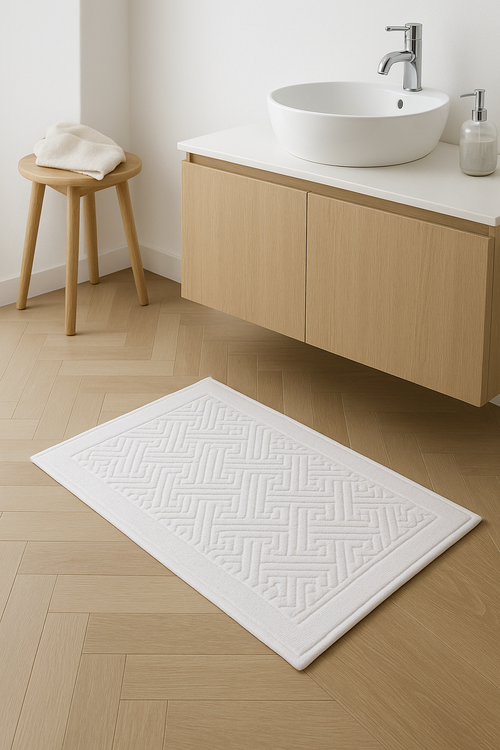 tapis de bain coton épais style spa cartoon - vue 2 sur 2