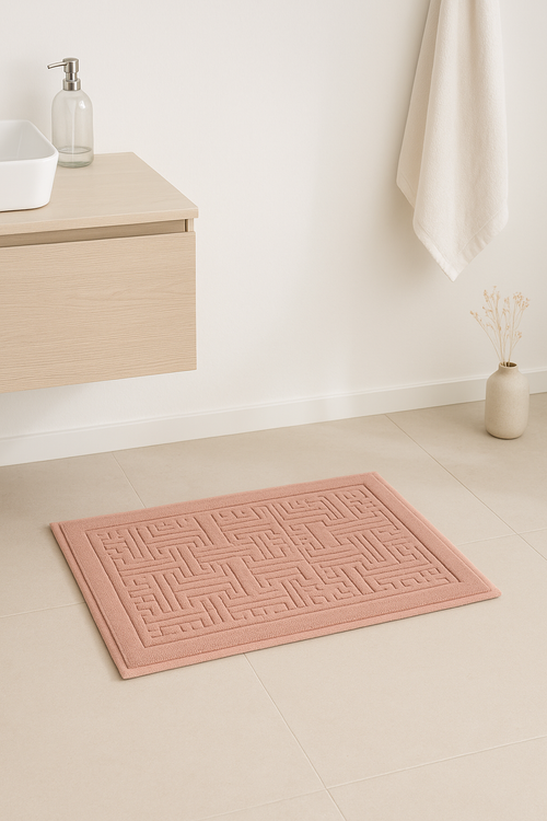 tapis de bain coton epais style spa cartoon - vue 2 sur 2