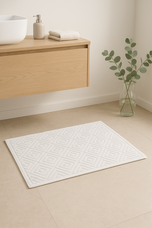 Tapis de bain coton motif cartoon doux absorbant - vue 2 sur 2