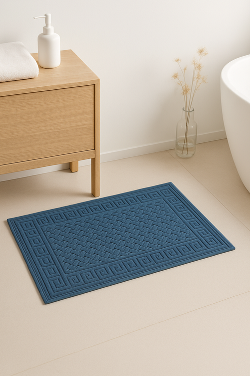 tapis de bain coton motif cartoon moderne salle - vue 2 sur 2