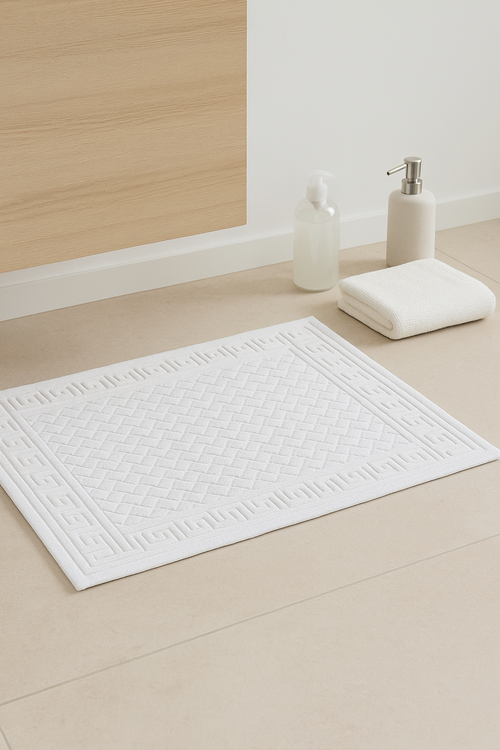 Tapis de bain coton motif cartoon salle bain - vue 2 sur 2