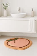 Tapis de bain demi lune fruit moderne antidérapant