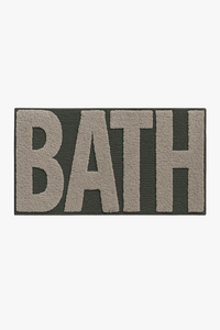 tapis de bain doux absorbant lettres cartoon antiderapant