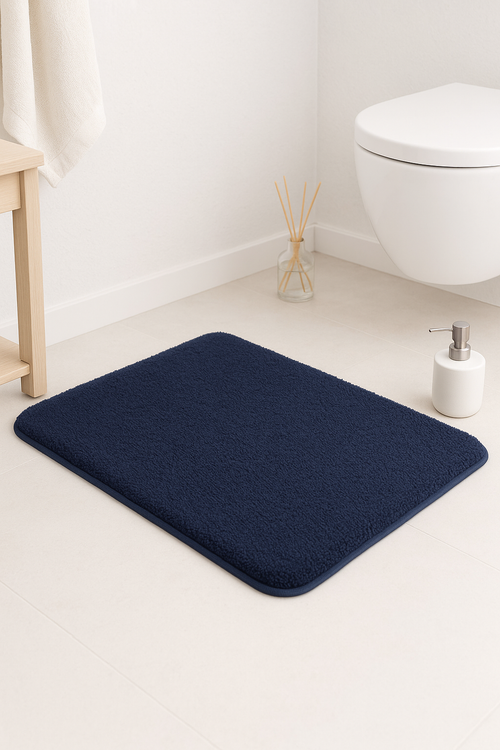 tapis de bain epais antiderapant absorbant longues fibres - vue 2 sur 2