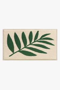 tapis de bain floral microfibre antiderapant absorbant moderne