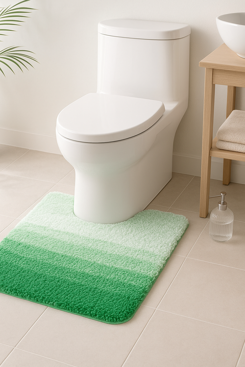 tapis de bain forme u doux absorbant antiderapant - vue 2 sur 2