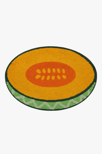 tapis de bain fruit demi rond antiderapant doux