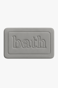tapis de bain gaufré floral antidérapant microfibre