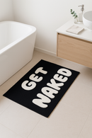 Tapis de bain lettres cartoon doux absorbant moderne
