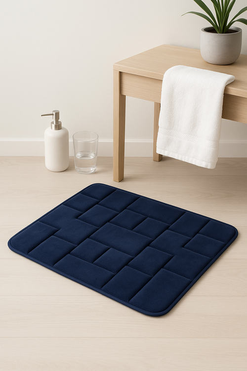 Tapis de bain mémoire de forme doux antidérapant - vue 2 sur 2