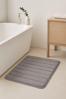 Tapis de bain mémoire forme absorbant antidérapant rayé