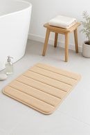 tapis de bain memoire forme doux antiderapant raye