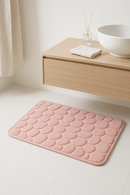 Tapis de bain memoire forme floral moderne absorbant