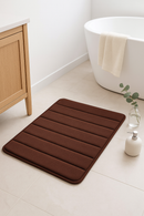 Tapis de bain memoire forme raye absorbant antiderapant