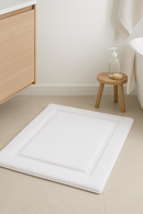 tapis de bain microfibre antiderapant absorbant double cadre