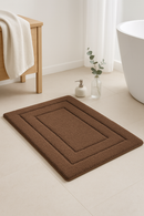 Tapis de bain microfibre antiderapant absorbant style velours