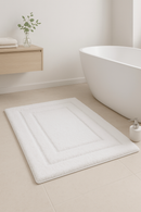 tapis de bain microfibre doux antiderapant poils longs