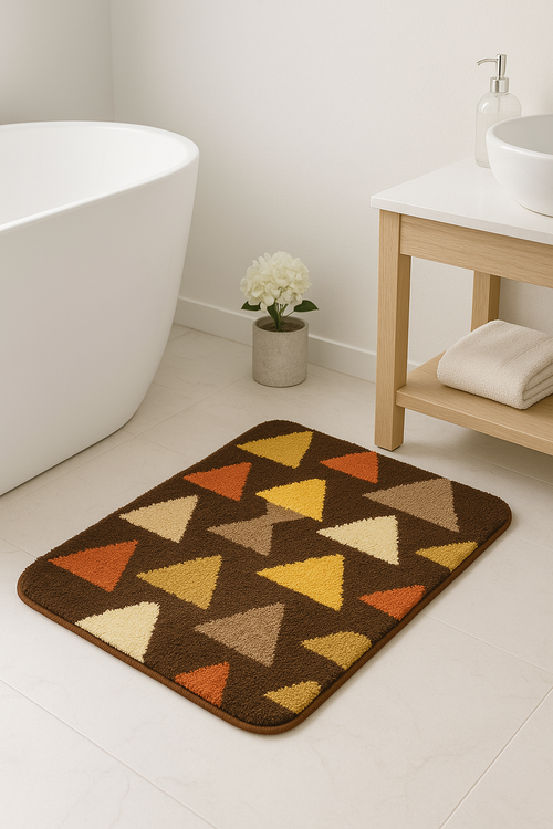Tapis de bain microfibre doux motif cartoon antiderapant - vue 2 sur 2