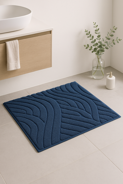 Tapis de bain microfibre épais motif cartoon moderne - vue 2 sur 2