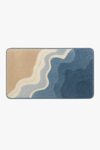 tapis de bain microfibre ondulé antidérapant absorbant moderne