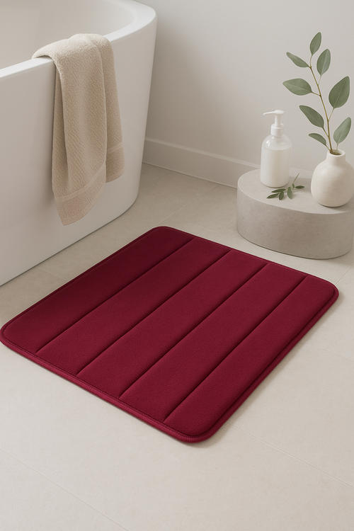 Tapis de bain mousse mémoire doux antidérapant absorbant - vue 2 sur 2