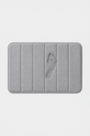 Tapis de bain mousse memoire doux style rayures