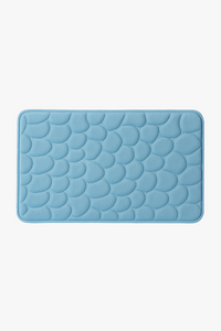 tapis de bain mousse memoire floral antiderapant microfiber
